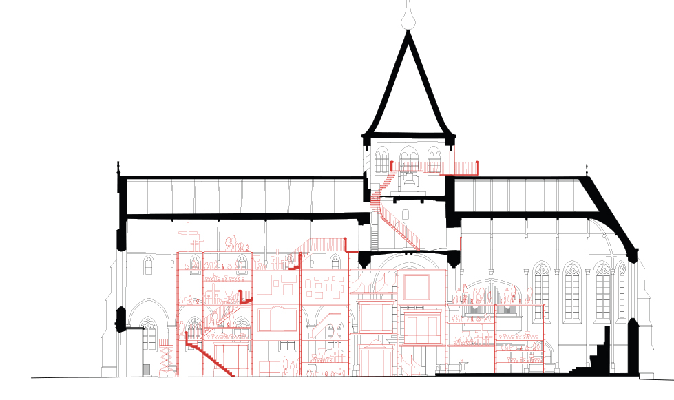 Sint Petrus en Paulus, Maldegem. urbain architectencollectief + Studiobont in collaborazione con Callebaut architecten