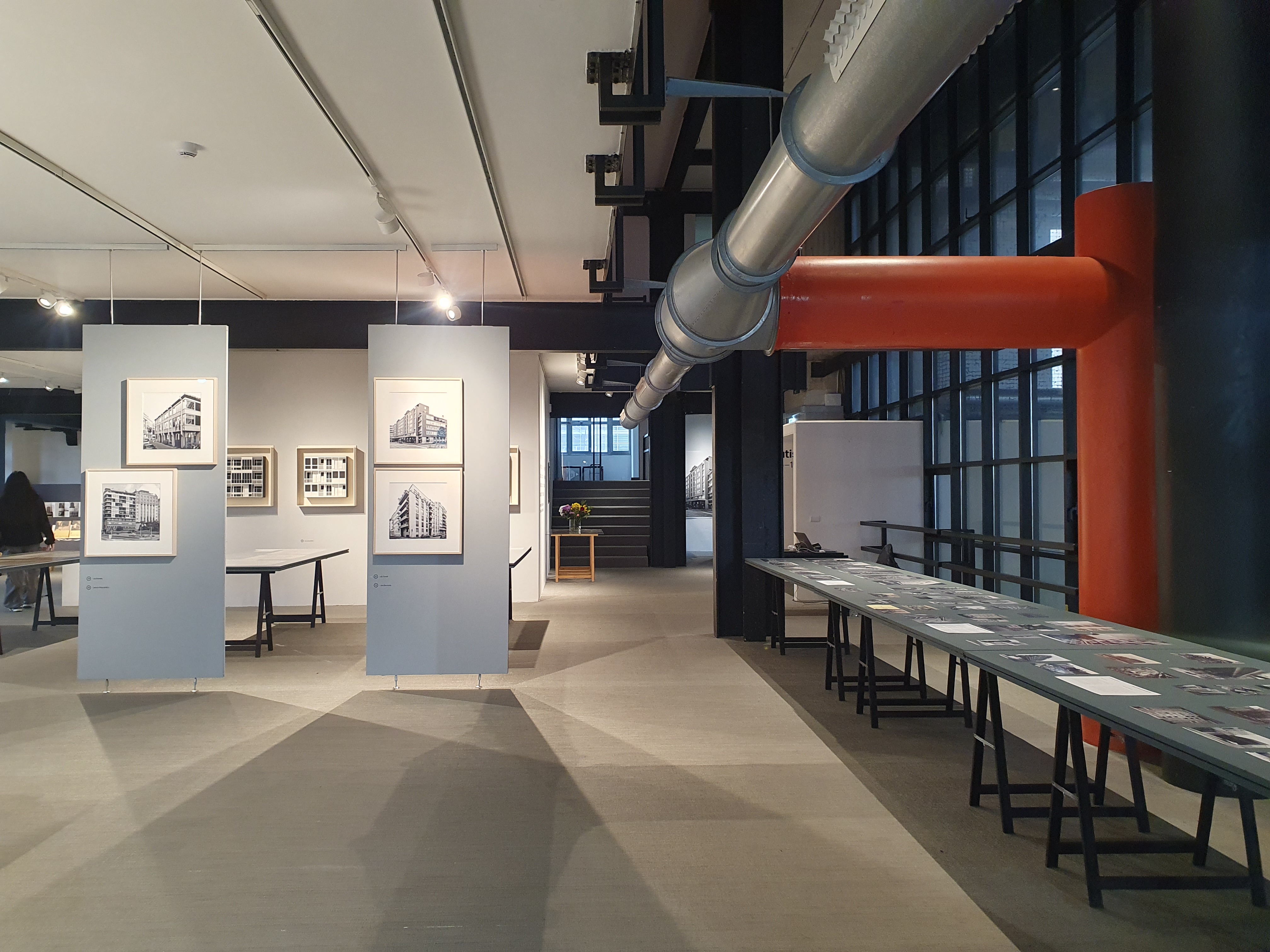 Allestimento mostra "I Latis e Milano 1945-1985", Politecnico di Milano